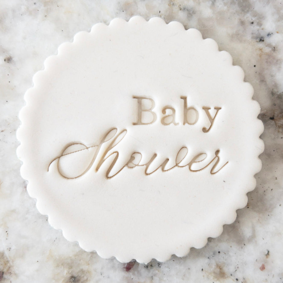 Baby Shower Mix Font 3 Cookie Biscuit Stamp    Clay