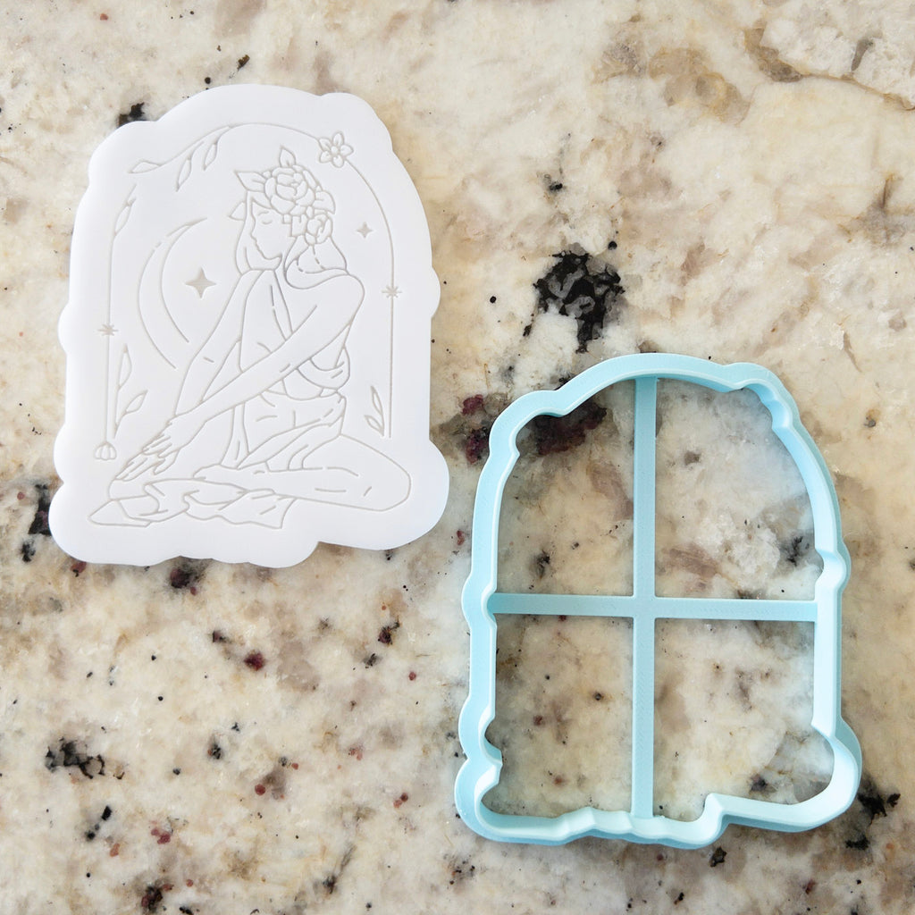 Goddess Mother In Arch POPup & Cutter Embosser Stamp   Mothers Day