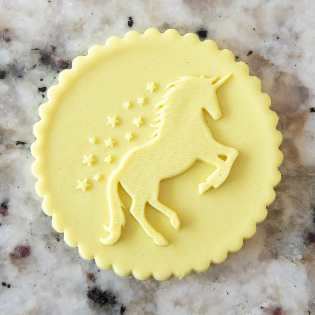 Unicorn With Stars Cookie POPup Embosser Stamp