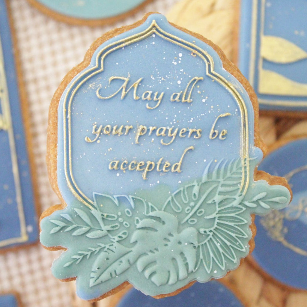May All Your Prayers Be Accepted Ramadan Eid Biscuit Cookie Fondant POPup & Cutter