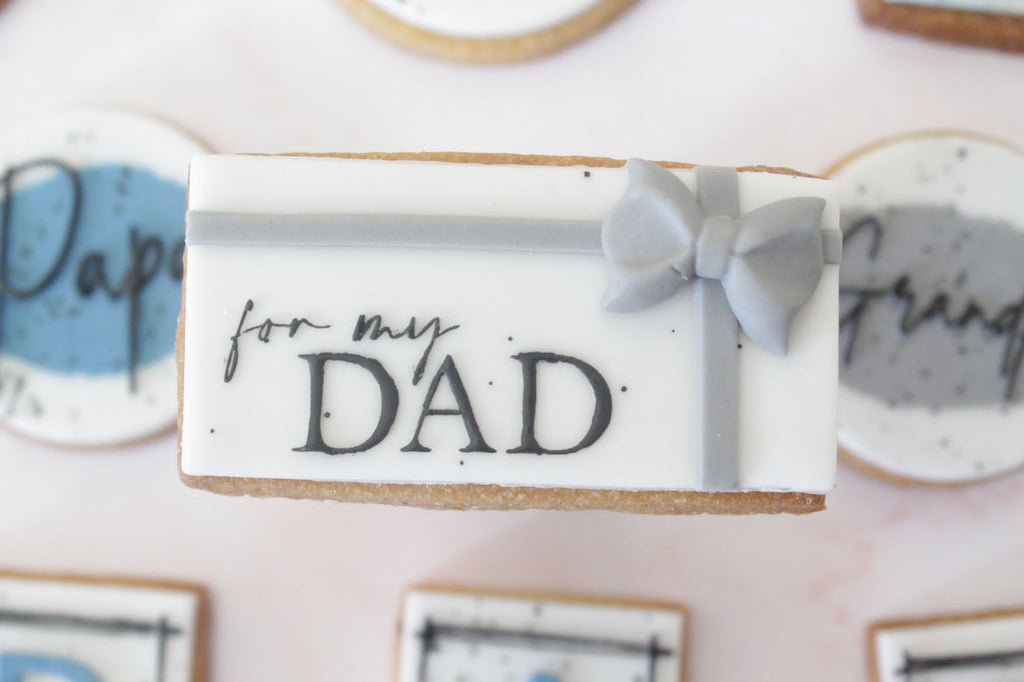 For My Dad Fathers Day Cookie Biscuit POPup Stamp