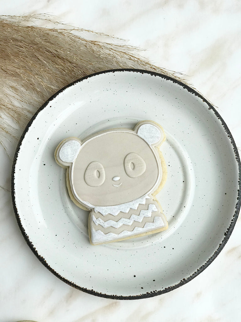 Boho Panda Cookie Biscuit POPup Stamp and Cutter
