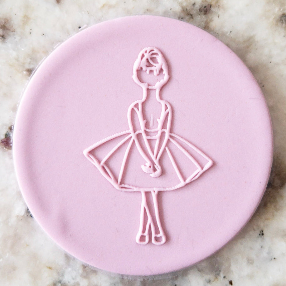 Ballerina POPup Embosser Cookie Biscuit Stamp Ballet