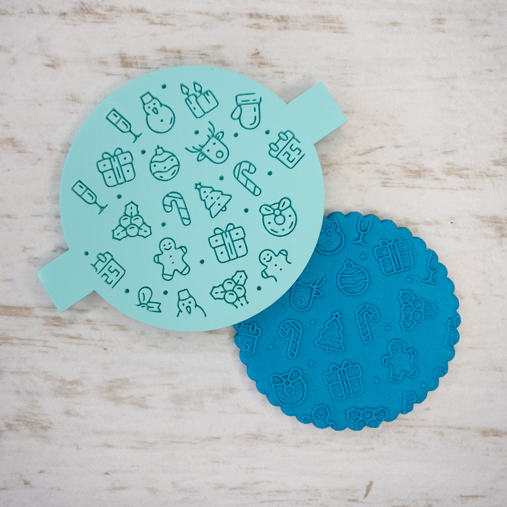 Playful Christmas Pattern Cookie Biscuit POPup Stamp