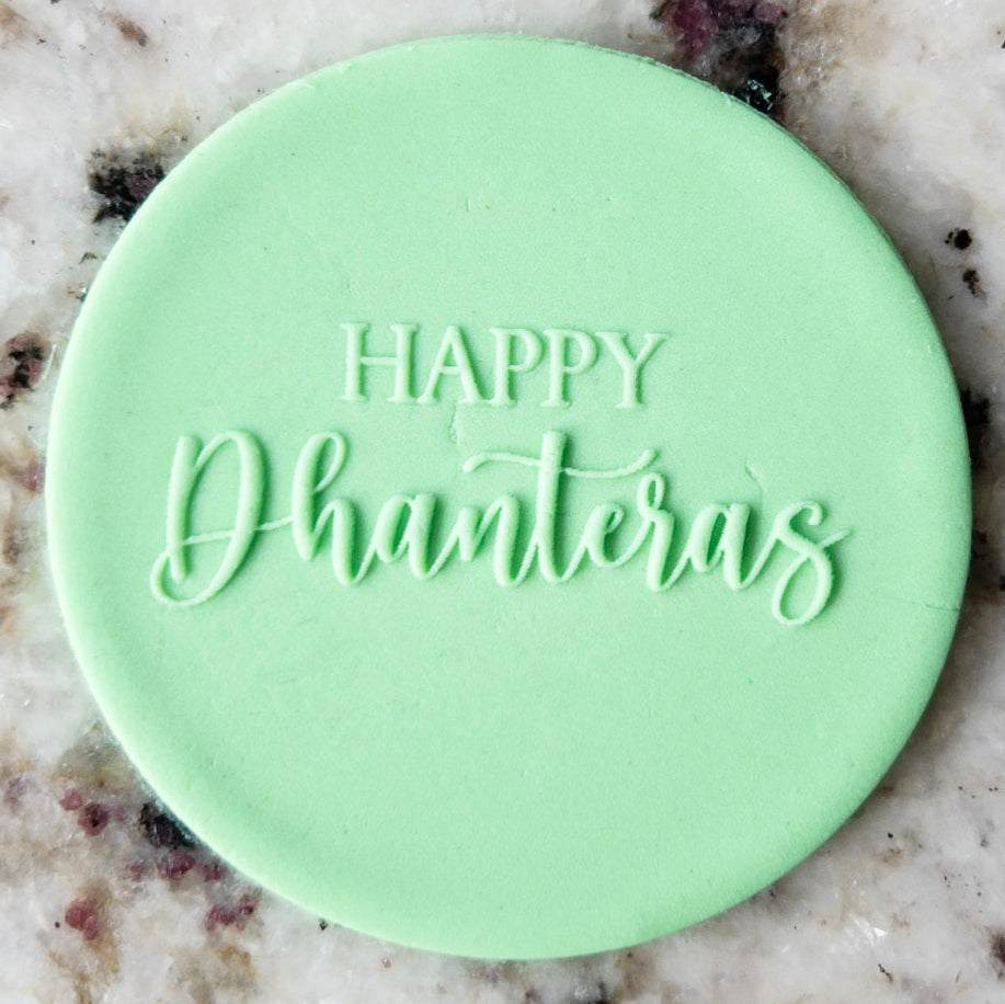 Happy Dhanteras POPup Embosser Cookie Biscuit Stamp    Diwali