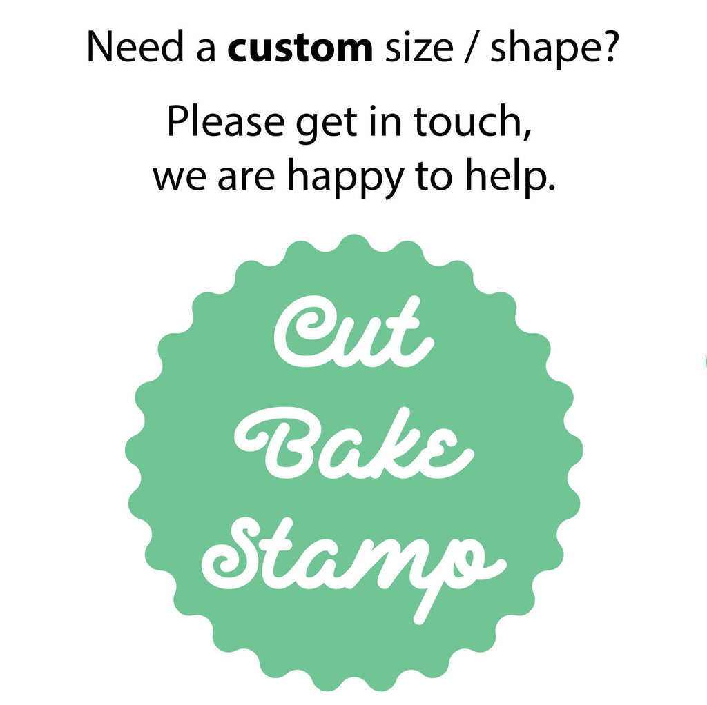 Made With Love Cookie Biscuit Embosser Stamp