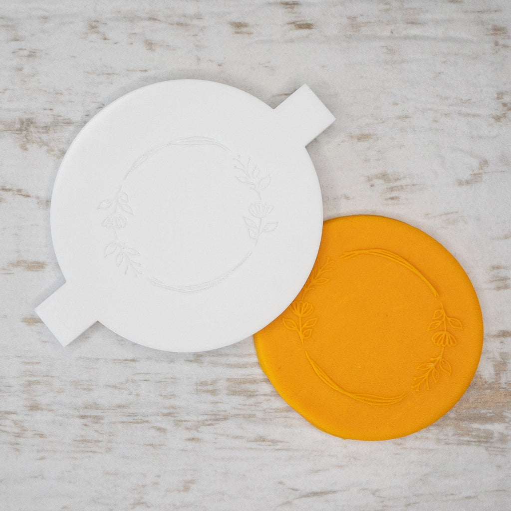Daisy Circle Biscuit Cookie POPup Embosser Stamp