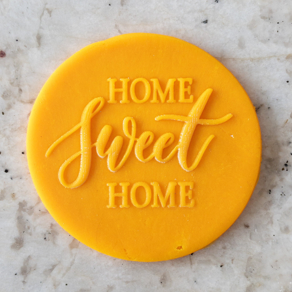 Home Sweet Home 2 Biscuit Cookie POPup Embosser Stamp