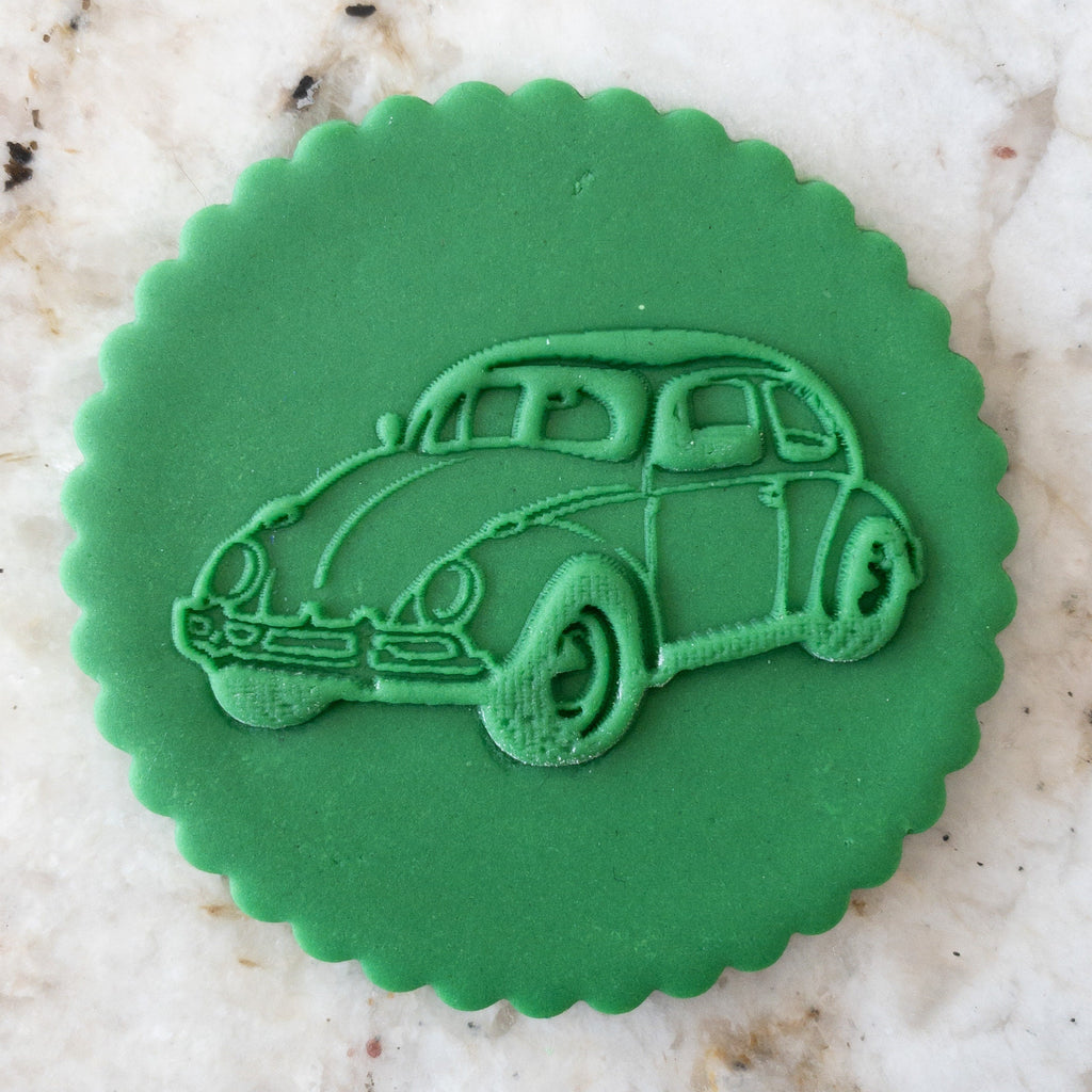 Vintage Beetle Car Biscuit Cookie POPup Embosser Stamp  Fathers Day