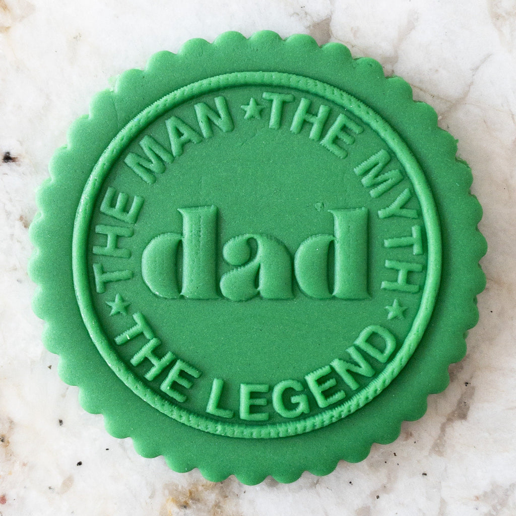 Dad The Man The Myth POPup Embosser Stamp  Fathers Day