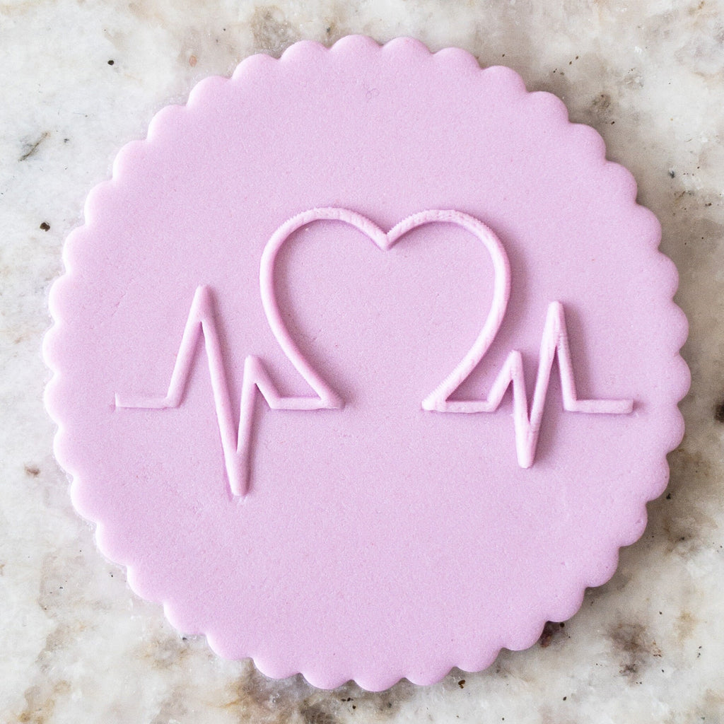 Heart Beat Medical POPup Embosser Cookie Biscuit Stamp