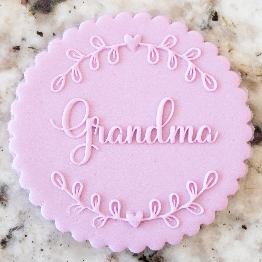 Grandma POPup Embosser Cookie Biscuit Stamp    Mothers Day