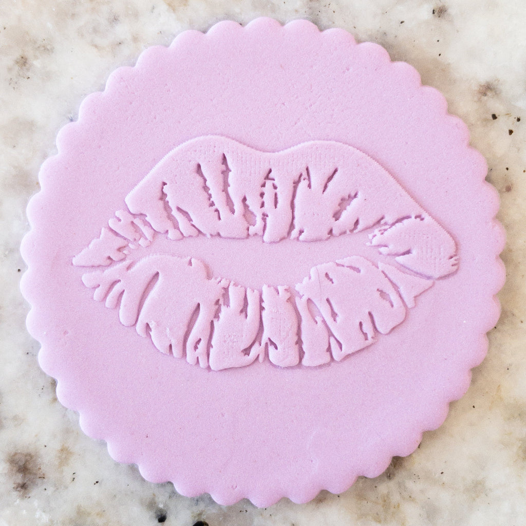 Lips POPup Embosser Cookie Biscuit Stamp