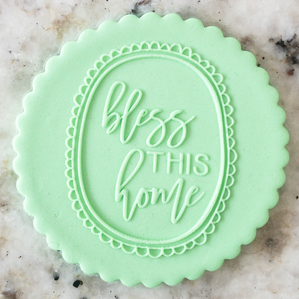 Bless This Home POPup Embosser Cookie Biscuit Stamp