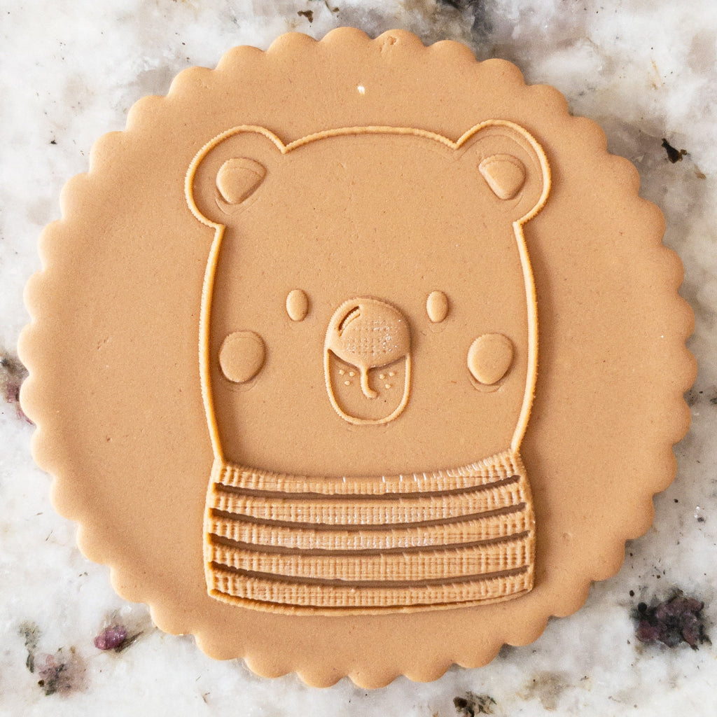Bear Boho POPup Embosser Cookie Biscuit Stamp