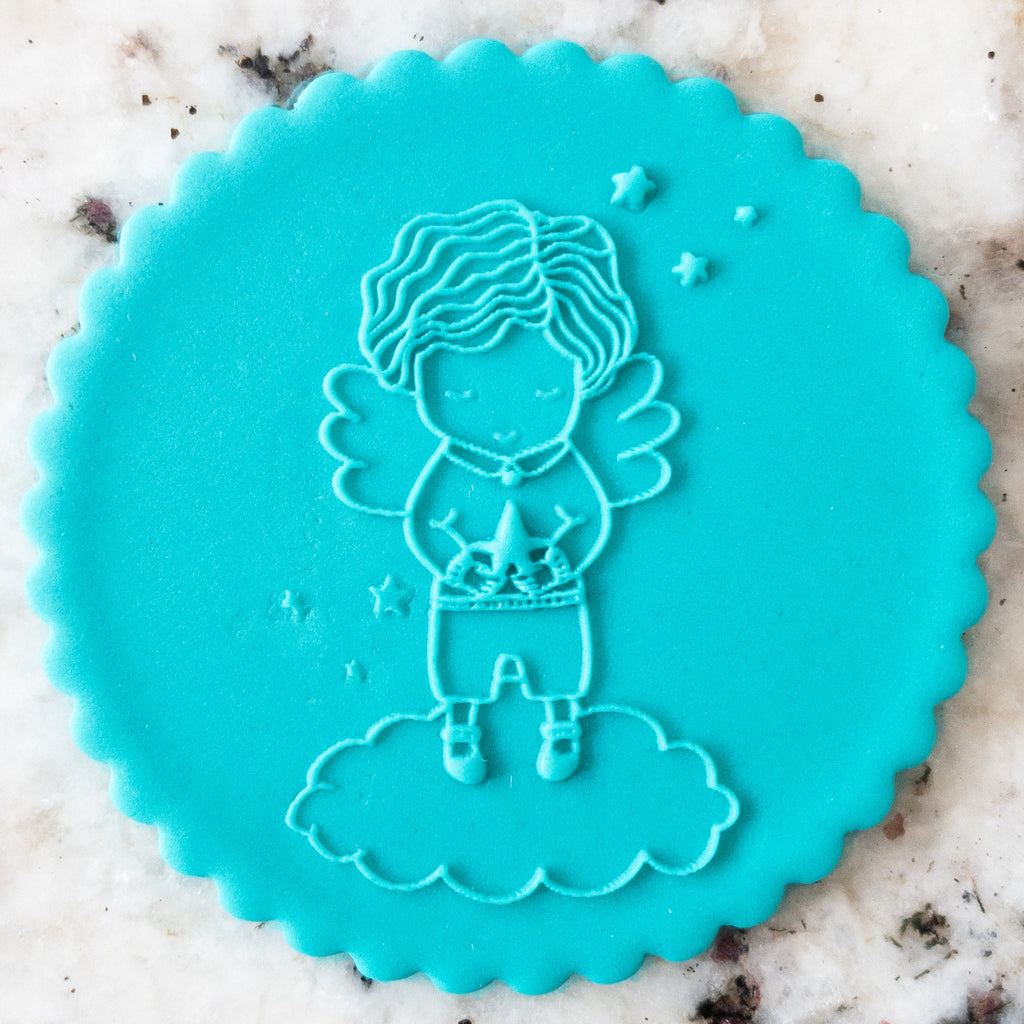 Boy Angel Biscuit Cookie POPup Embosser Stamp