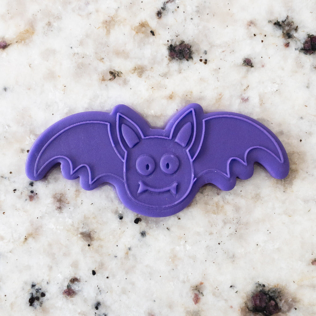 Cute Bat Biscuit Cookie POPup Embosser Stamp & Cutter   Halloween