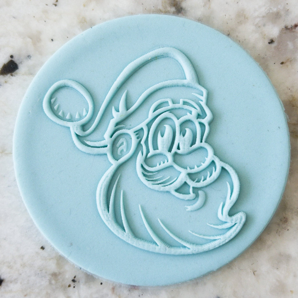 Cute Santa Face POPup Embosser Cookie Biscuit Stamp    Christmas