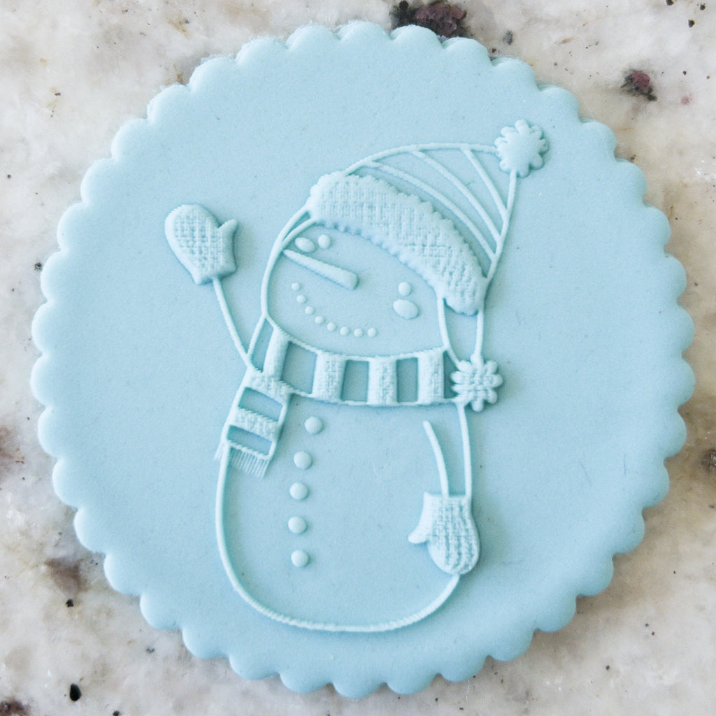Cute Snowman POPup Embosser Cookie Biscuit Stamp    Christmas