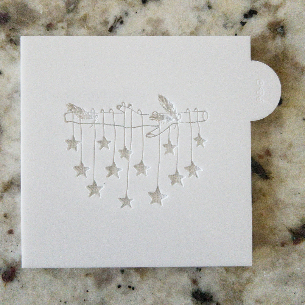 Branch with Stars POPup Embosser Cookie Biscuit Stamp    Christmas