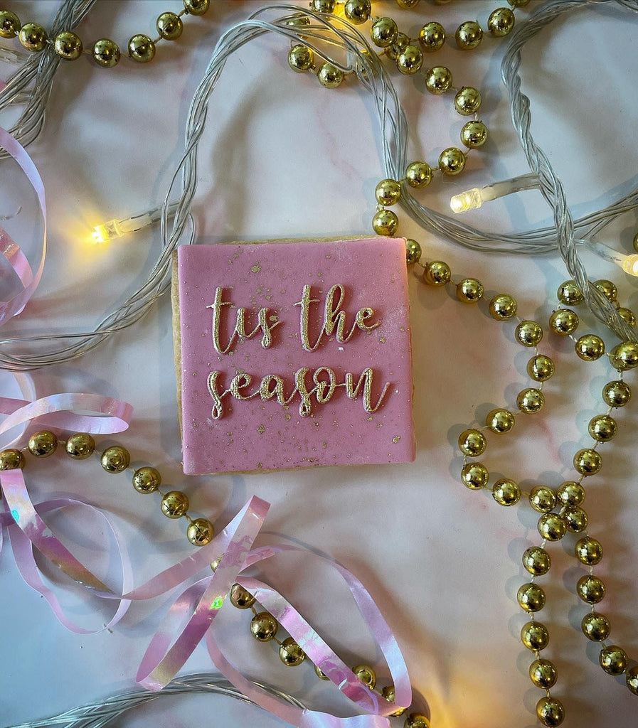 Tis The Season POPup Embosser Cookie Biscuit Stamp    Christmas