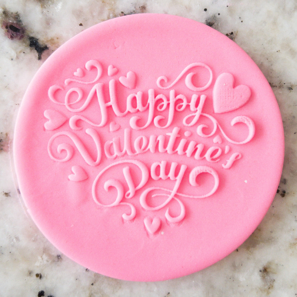 Happy Valentines Day Detail POPup Embosser Cookie Biscuit Stamp    Valentines Day