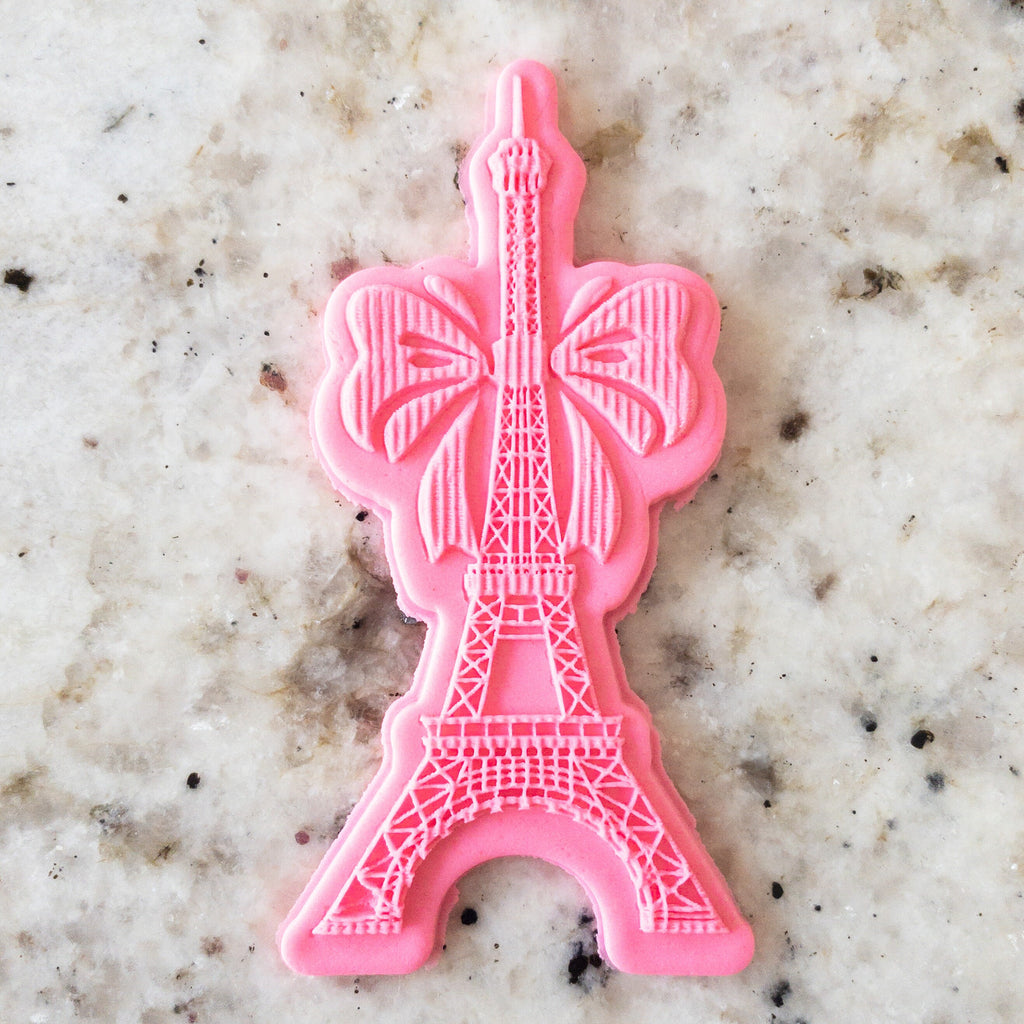 Eiffel Tower Cookie POPup Embosser Stamp & Cutter  Cookie Biscuit  Valentines Day