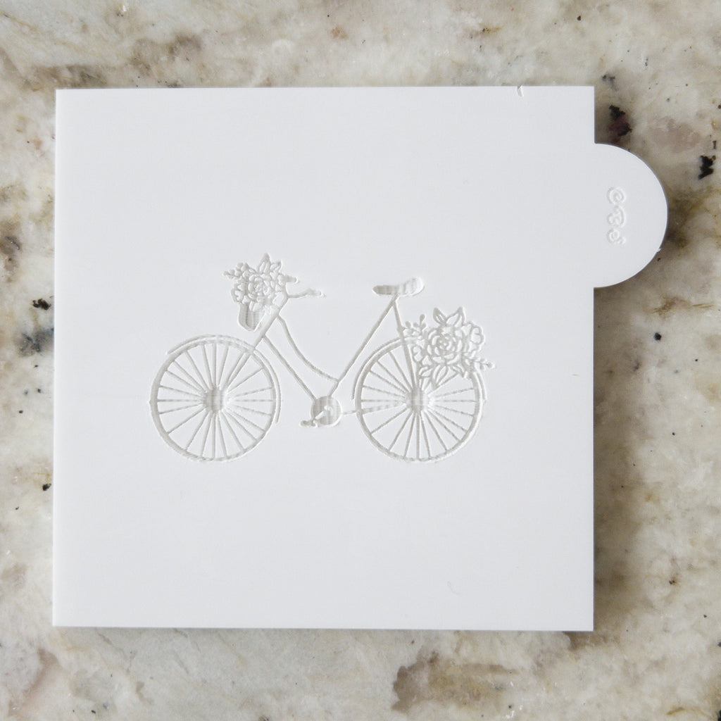 Floral Bicycle POPup Embosser Cookie Biscuit Stamp    Mothers Day