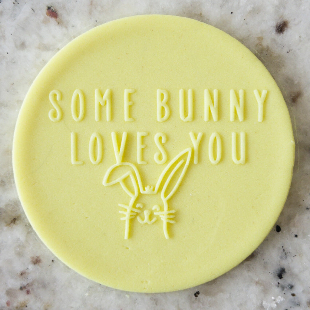 Some Bunny Loves You POPup Embosser Cookie Biscuit Stamp    Easter
