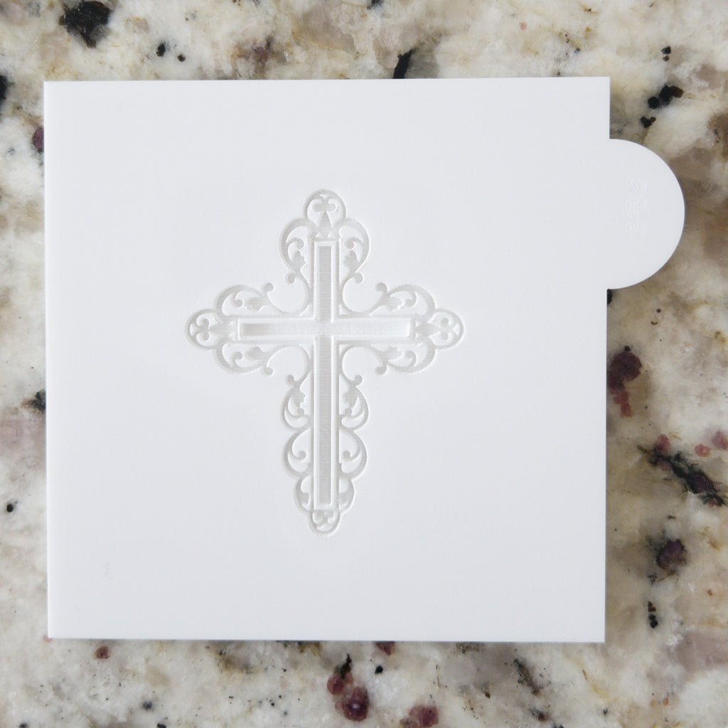 Decorative Holy Cross POPup Embosser Cookie Biscuit Stamp    Communion Christening