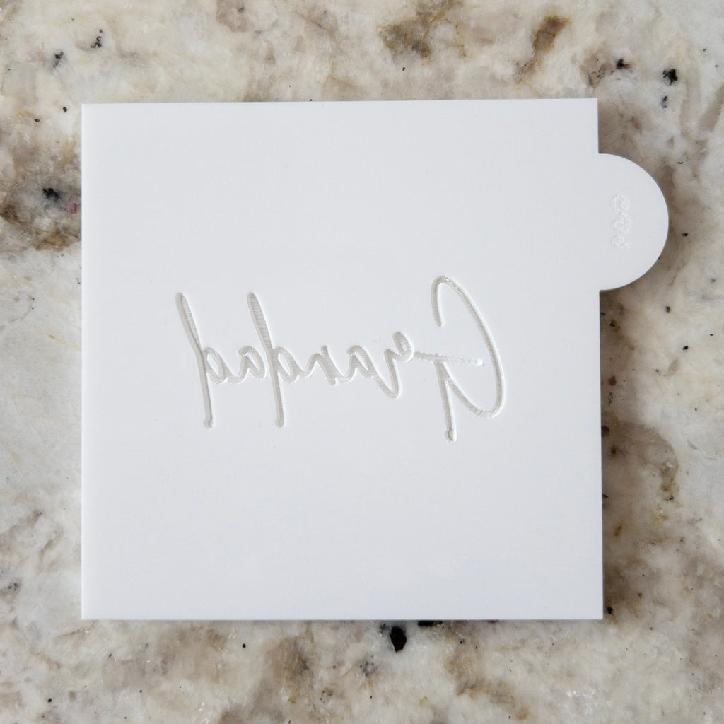 Grandad Script Grandad Script POPup Embosser Cookie Biscuit Stamp Fathers Day | Cut ...