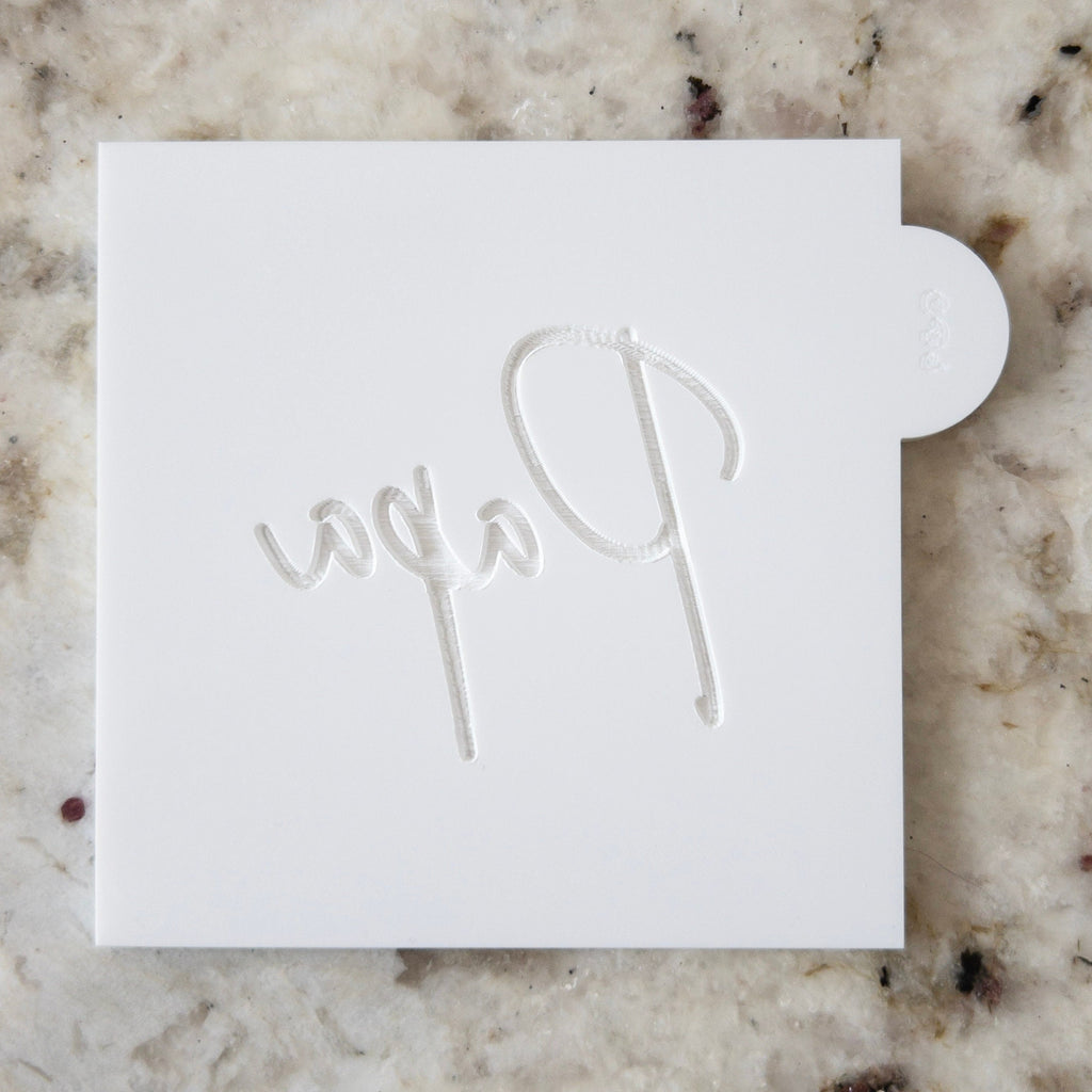 Papa Script POPup Embosser Cookie Biscuit Stamp Fathers Day | Cut Bake ...