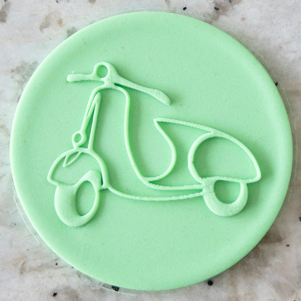 Moped POPup Embosser Cookie Biscuit Stamp    Fathers Day