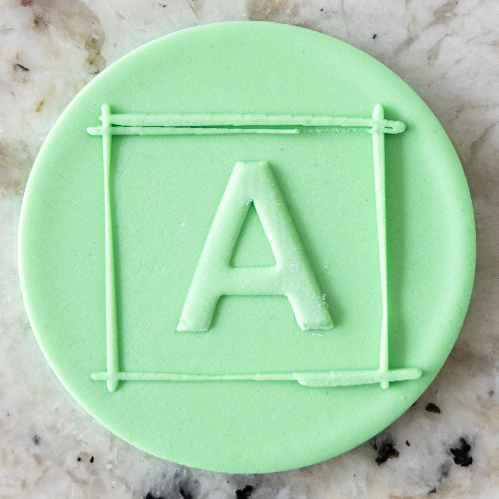A Letter Frame POPup Embosser Cookie Biscuit Stamp    Fathers Day