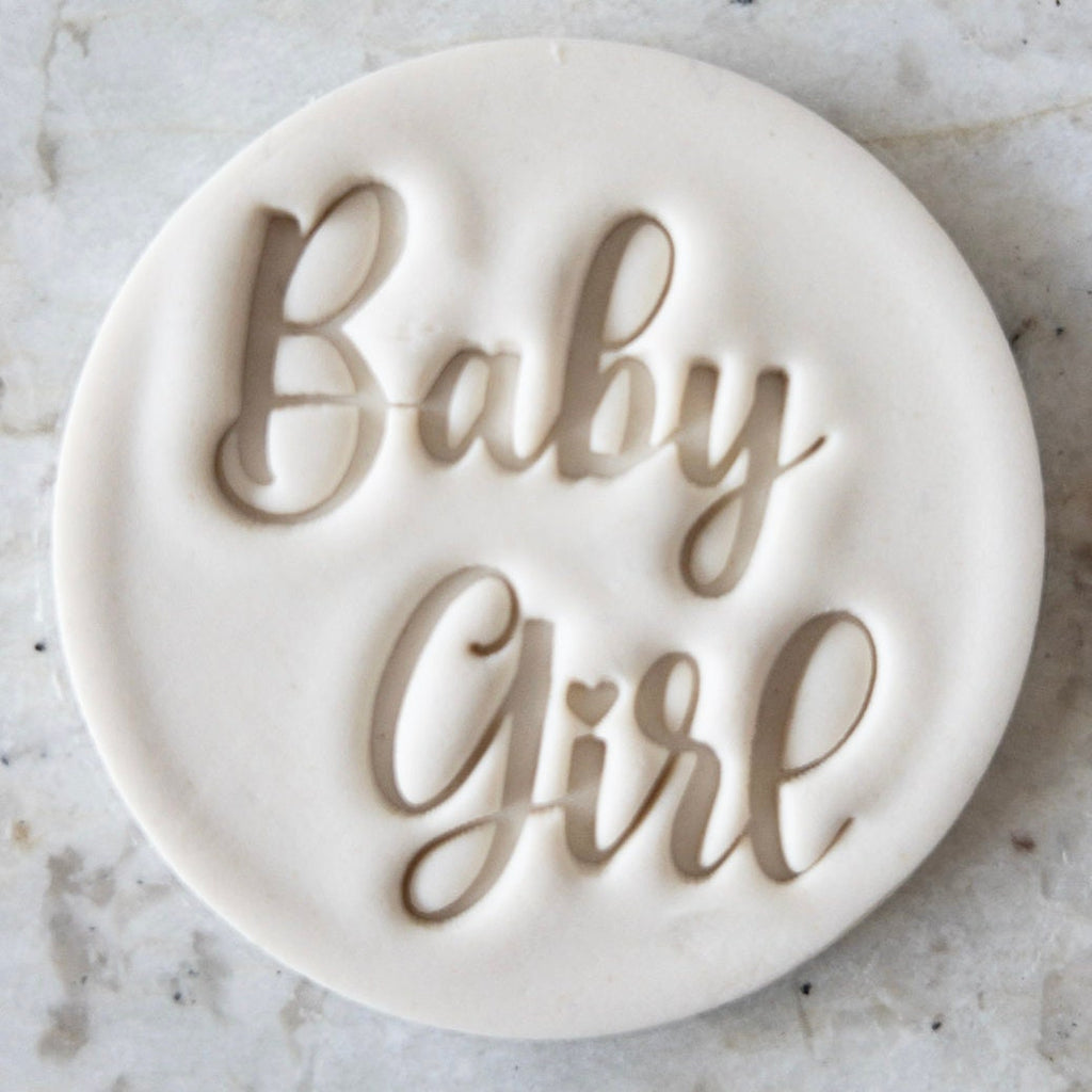 Baby Girl Cookie Biscuit Stamp    Clay
