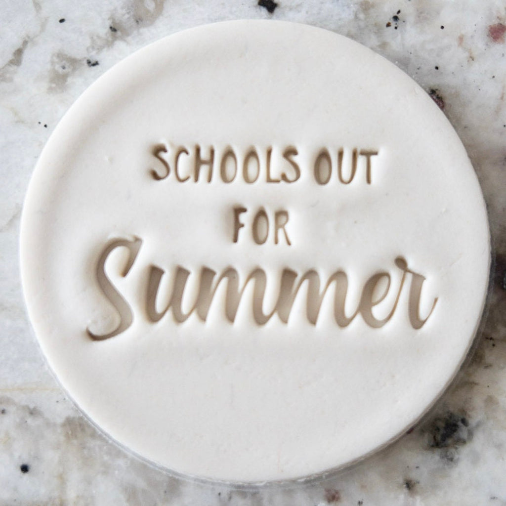 Schools Out For Summer Cookie Biscuit Stamp    Clay