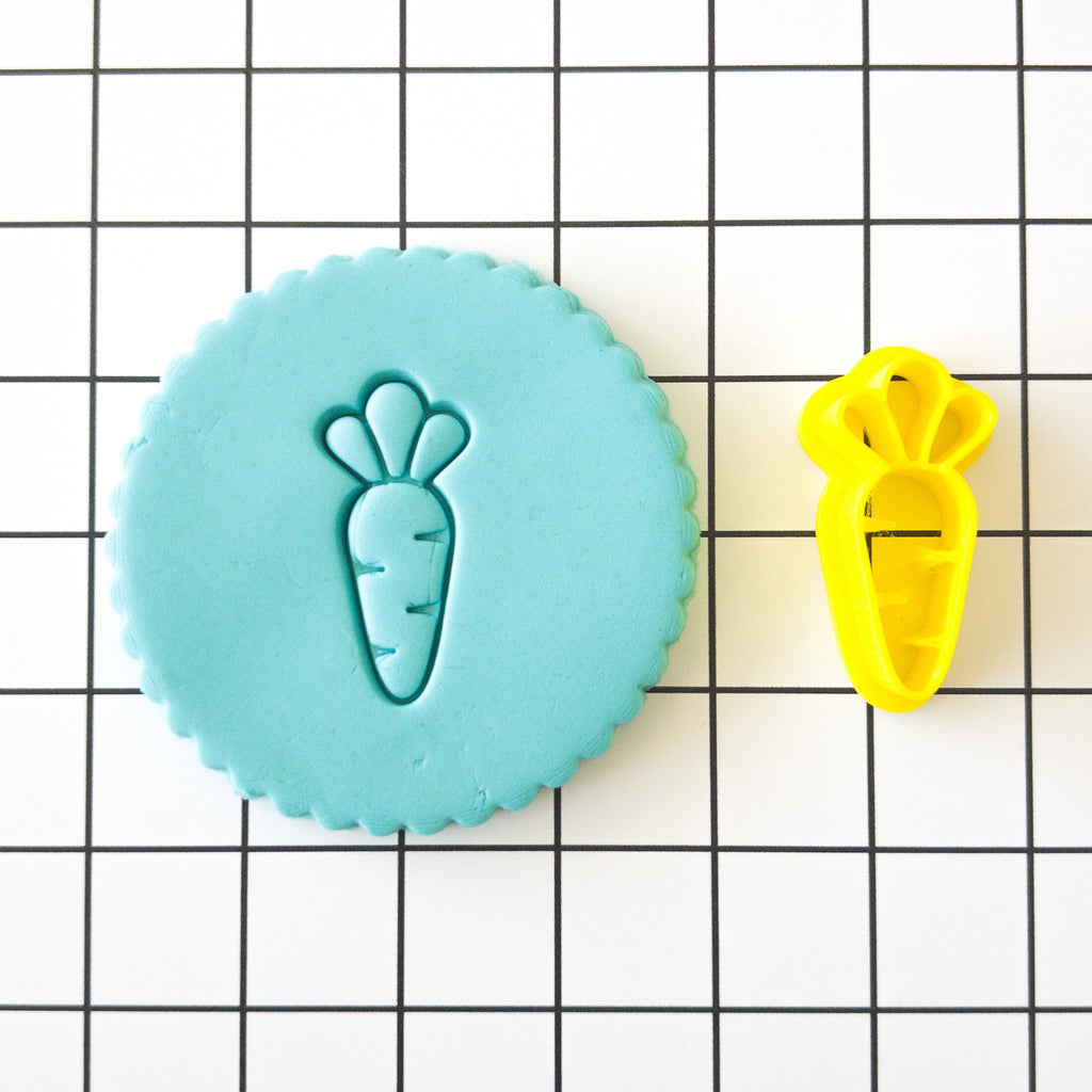 Carrot Polymer Clay Cookie Biscuit Stamp Cutter