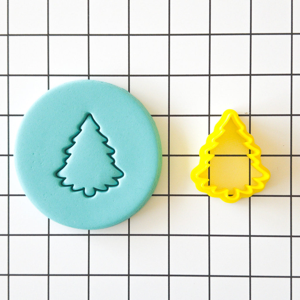 Christmas Tree Polymer Clay Cookie Biscuit Stamp Cutter